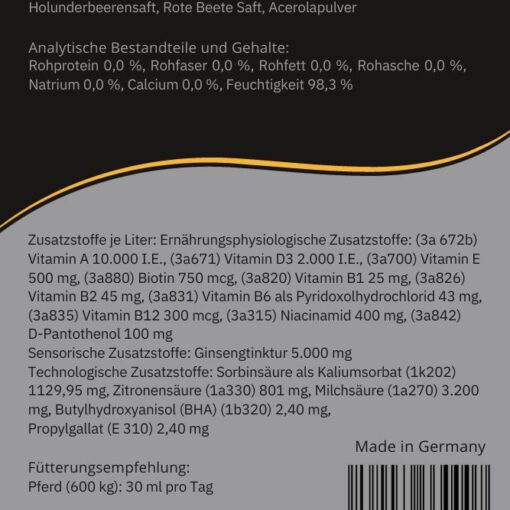 Etikett VitaminBooster